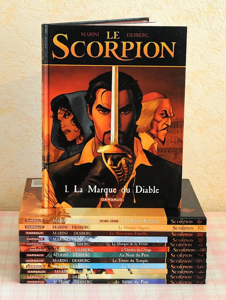 LE SCORPION - MARINI DESBERG - 12 VOLUMES + HS, Livres, BD, Utilisé, Série complète ou Série, Enlèvement ou Envoi