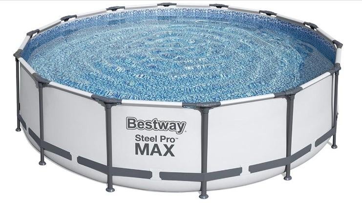 Zwembad Bestway steel pro 4.57xm x 1.22 met 4 solarmatten, Enlèvement