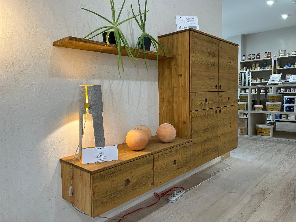 TV-meubel in massief vurenhout, nieuw uit toonzaal, Ophalen, 100 tot 150 cm, 150 tot 200 cm, Nieuw