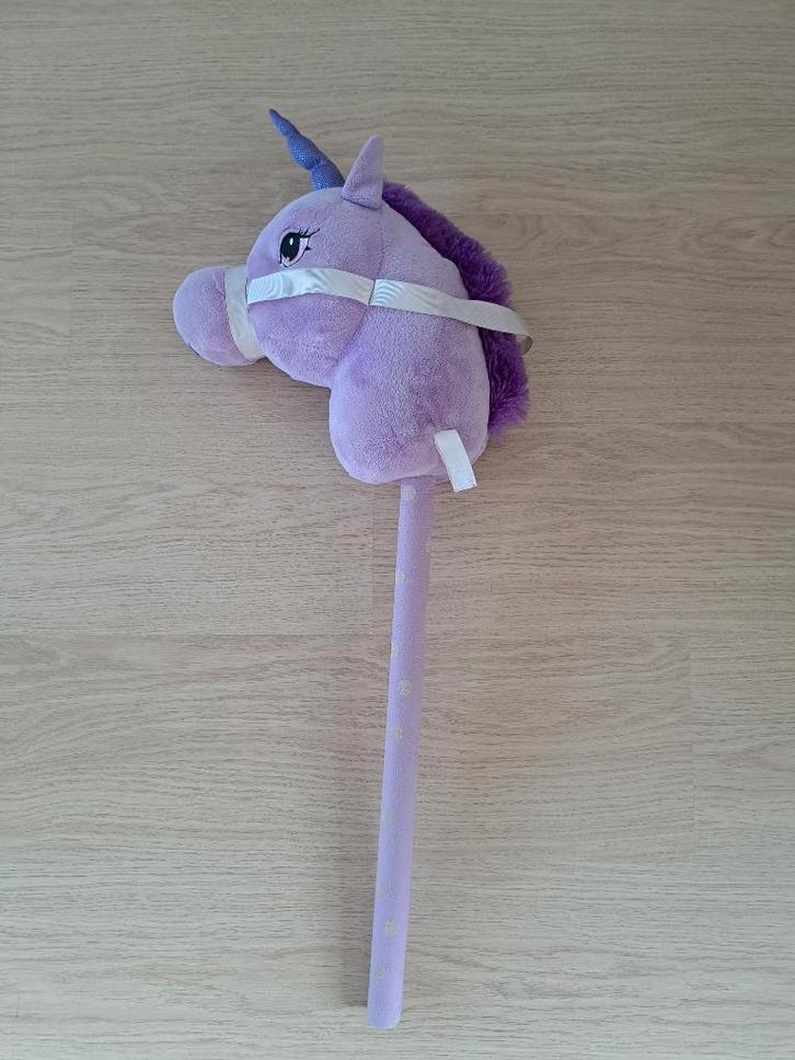 Niceey Stokpaard - Stokunicorn - Paars, Kinderen en Baby's, Speelgoed | Knuffels en Pluche, Gebruikt, Overige typen, Ophalen