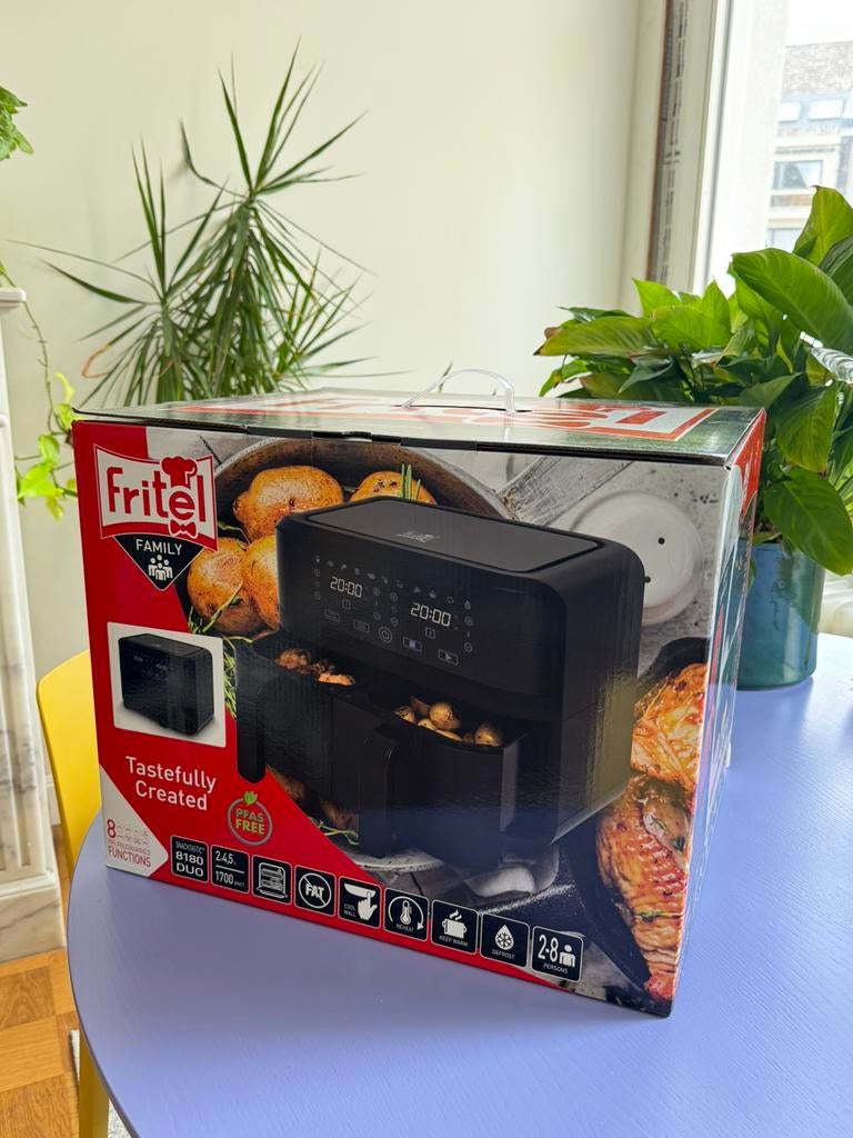 FRITEL Snacktastic 8180 DUO - Airfryer - nieuw in verpakking, Electroménager, Friteuses à air, Enlèvement, Neuf, Friteuse à air