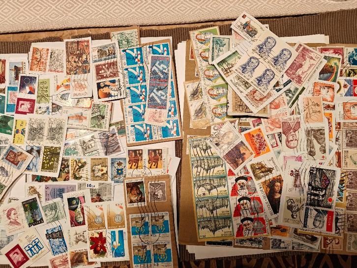 Grand lot de timbres Belgique, Europe, Afrique et autres, Timbres & Monnaies, Timbres | Europe | Belgique, Affranchi, Timbre-poste