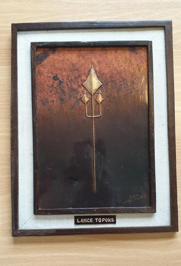 Œuvre d'art africain en métal Topoke Lance. Congo, Enlèvement ou Envoi