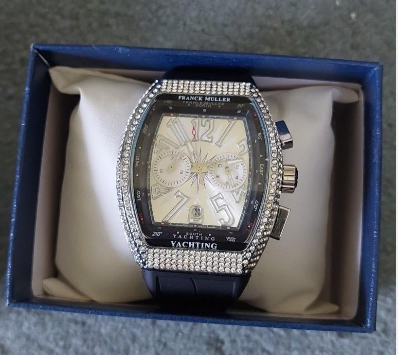 Franck Muller Vanguard Yachting, Overige merken, Staal, Polshorloge, Nieuw