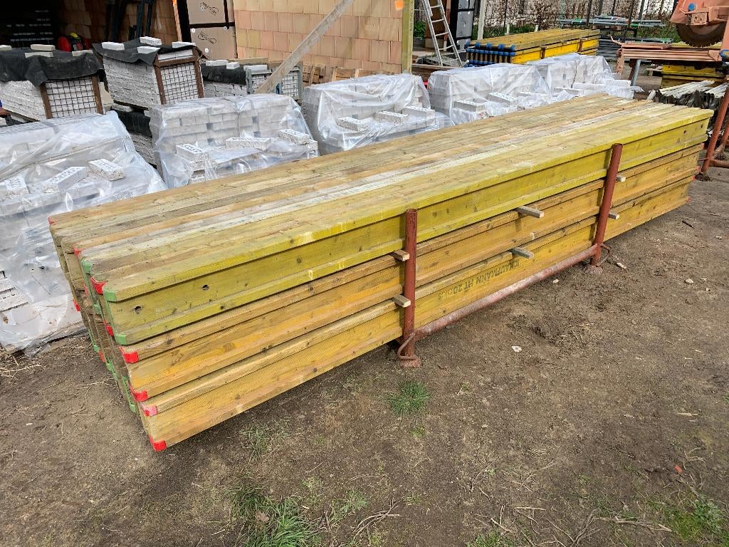 Doka - systeembalken H20 lengte : 390 cm, Doe-het-zelf en Bouw, Ophalen, Gebruikt