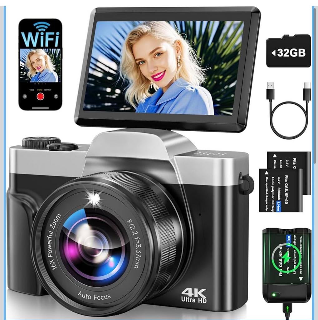 Digitale camera, Full HD, Nieuw, Ophalen of Verzenden, Geheugenkaart