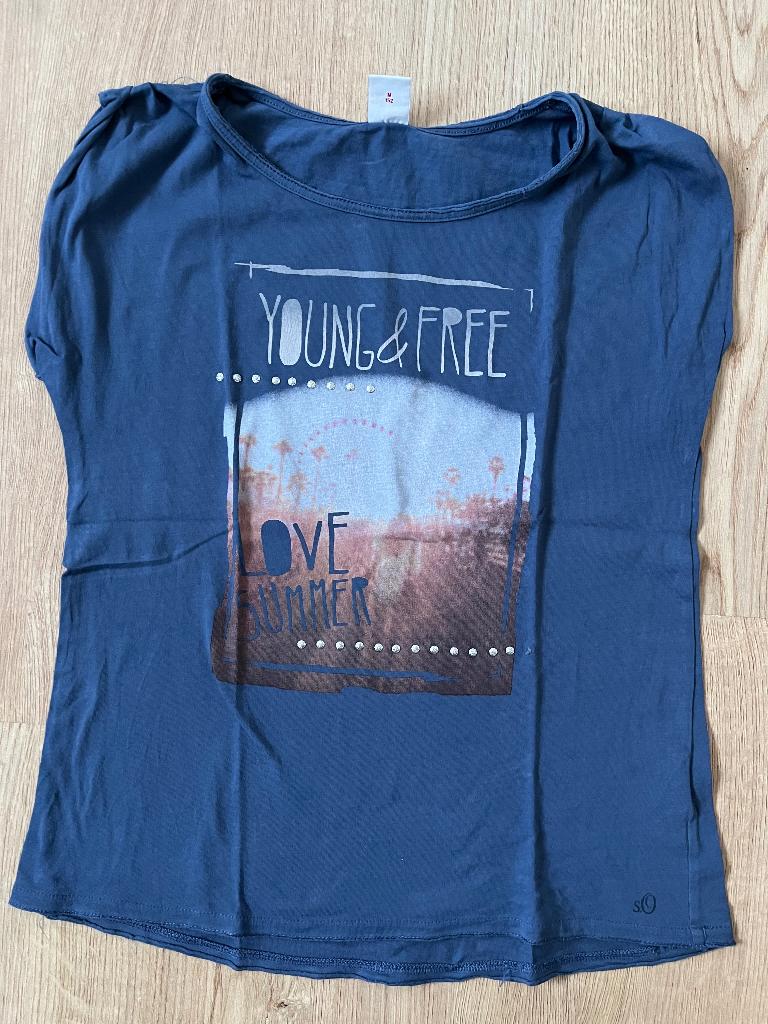 S.OLIVER, t-shirt bleu taille 152, Enfants & Bébés, Vêtements enfant | Taille 152, Enlèvement ou Envoi, S.Oliver, Fille, Chemise ou À manches longues