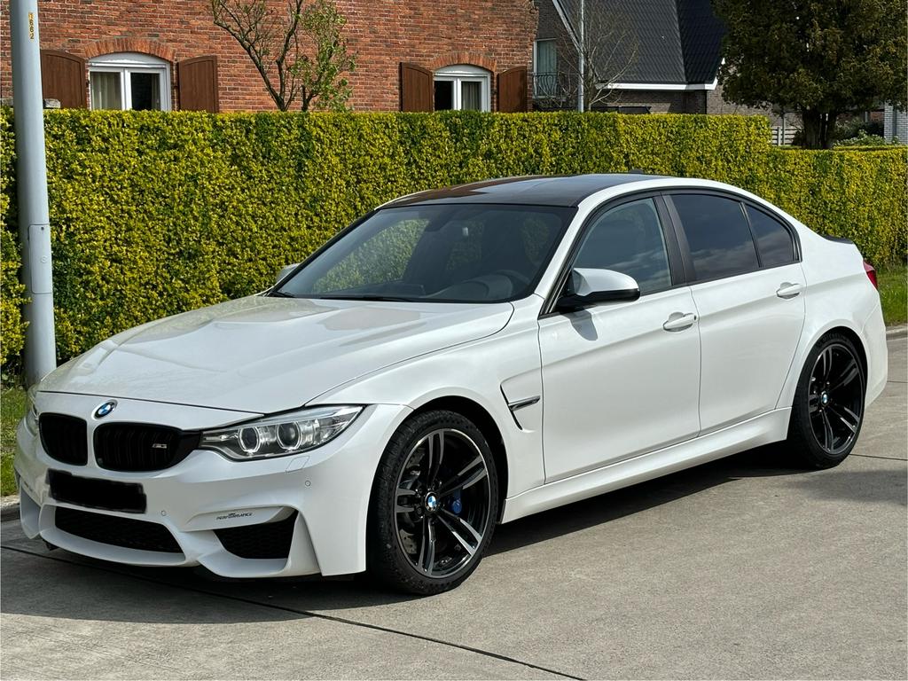 BMW M3 F80 431PK MANUEL 2017, Auto's, BMW, Wit, Leder, 5 deurs, Particulier