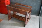 Oude antieke schoolbank, lessenaar, bureau, Antiek en Kunst, Ophalen