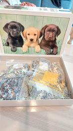 2 puzzels labrador/golden retriever 500 en 1000 stuks, Enlèvement