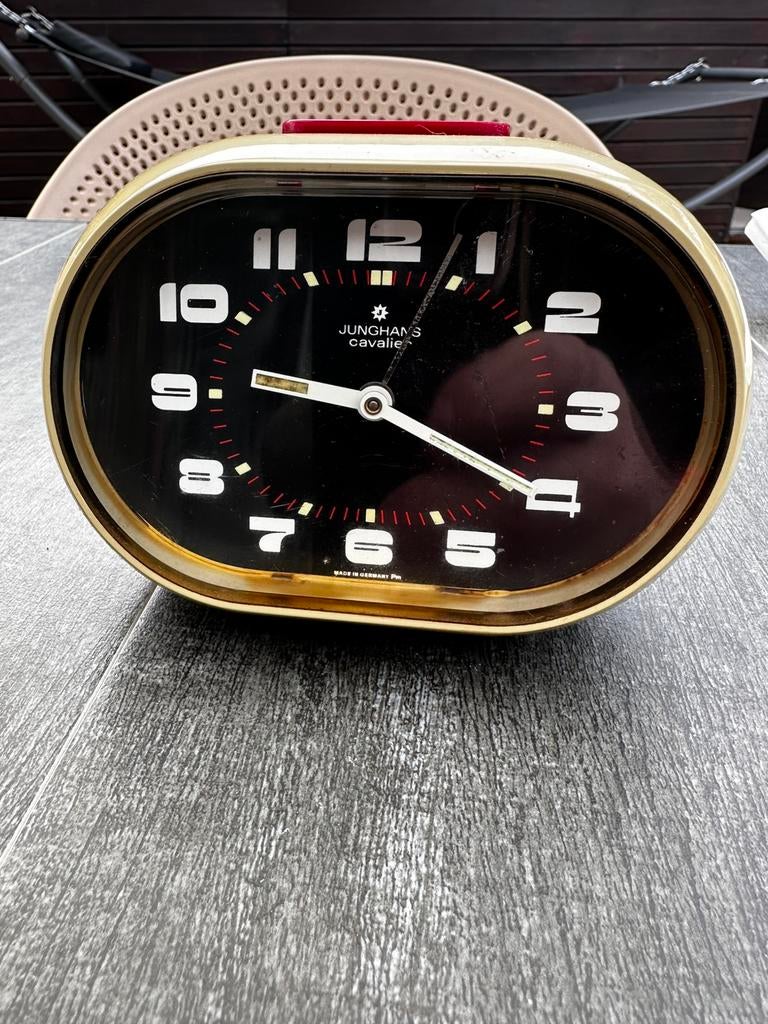 Vintage wekker junghans cavalier, Antiek en Kunst, Ophalen