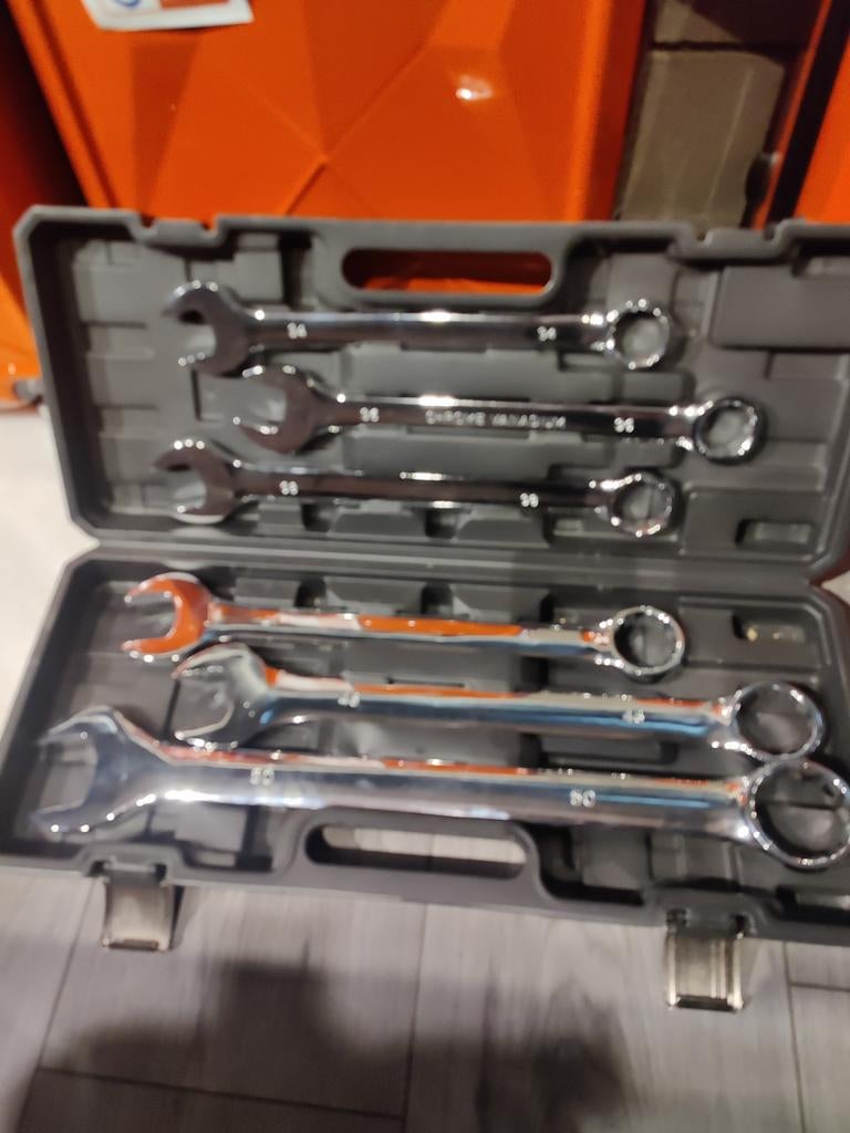 Kit fourche et clé annulaire UltraToolz XL, 6 clés à anneau, Autos : Divers, Outils de voiture, Enlèvement ou Envoi