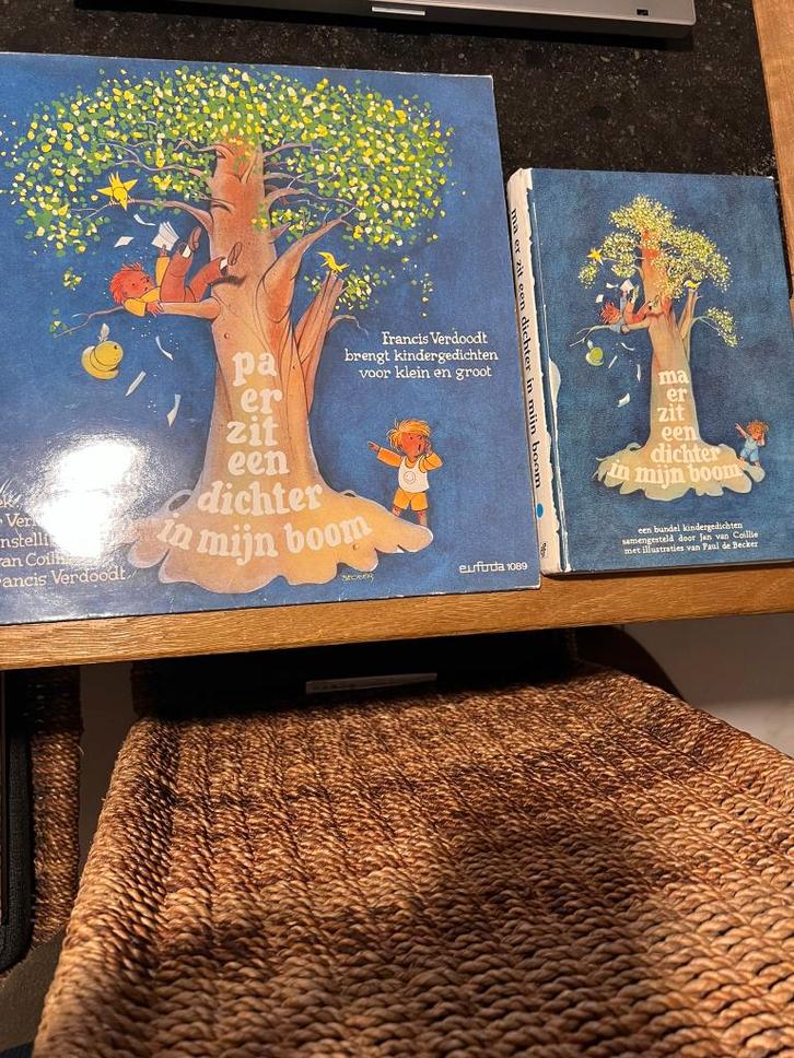 Ma er zit een dichter in mijn boom - Jan Coillie (boek + LP), Boeken, Gedichten en Poëzie, Gelezen, Eén auteur, Ophalen of Verzenden