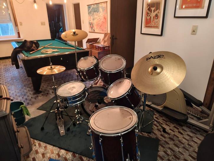 TAMA Rockstar + Paiste set – ideaal beginners, Musique & Instruments, Batteries & Percussions, Utilisé, Tama, Enlèvement