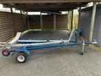 Combi trailer voor zeilboot, Watersport en Boten, Boottrailers, Ophalen, Zo goed als nieuw, Minder dan 6 meter, Verstelbare verlichting