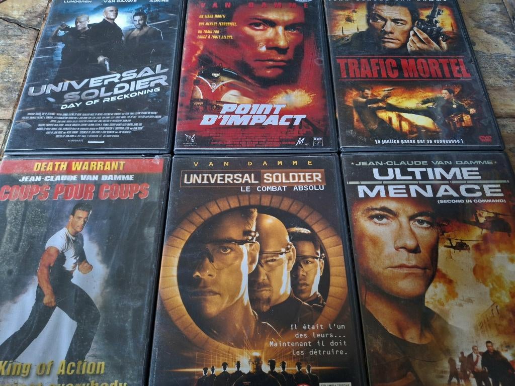 Jean-Claude Van Damme Dvd's - 1,00€ per stuk, Cd's en Dvd's, Dvd's | Actie, Gebruikt, Actiethriller, Vanaf 9 jaar, Ophalen of Verzenden
