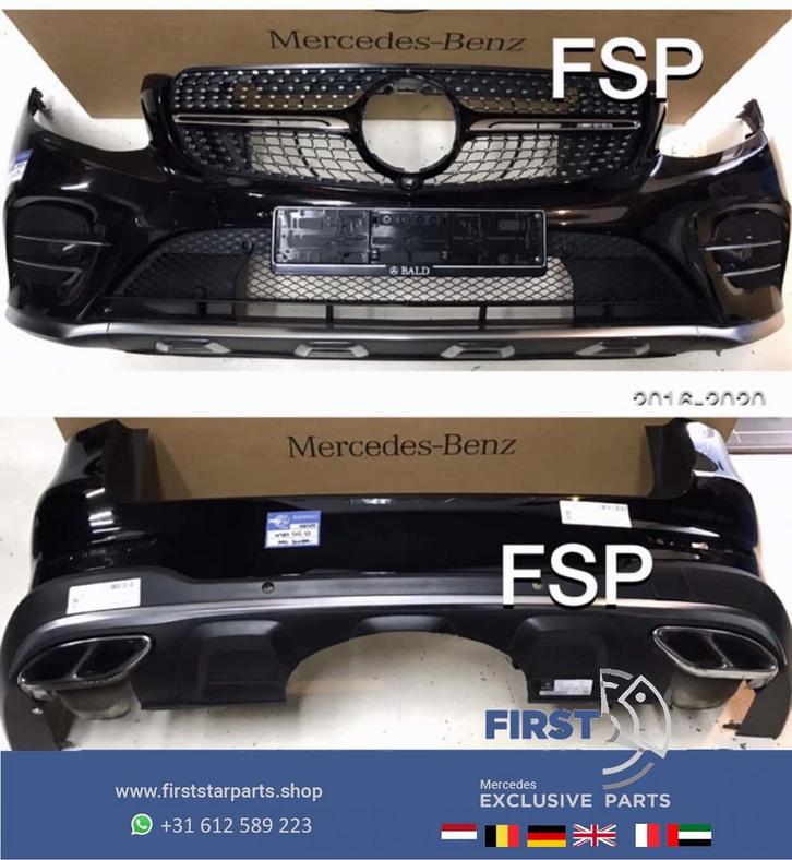 W253 X253 GLC43 AMG PAKKET ZWART WIT GRIJS ORIGINEEL Mercede, Auto-onderdelen, Carrosserie, Bumper, Mercedes-Benz, Voor, Achter