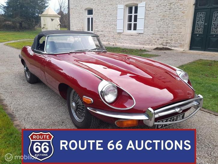 Jaguar E-Type Series 2 Cabriolet | 1969 | Route 66 Auctions, Autos, Oldtimers & Ancêtres, Entreprise, Achat, Jaguar, Essence, Autre carrosserie