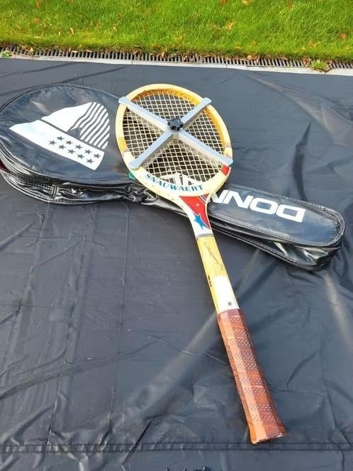 Vintage racket snauwaert + tas Donnay, Sport en Fitness, Tennis, Ophalen, Racket