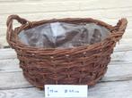 Rieten mand 41cm voor planten: 4 nieuw ongebruikt, samen 25€, Neuf, Enlèvement ou Envoi, Osier, Rond