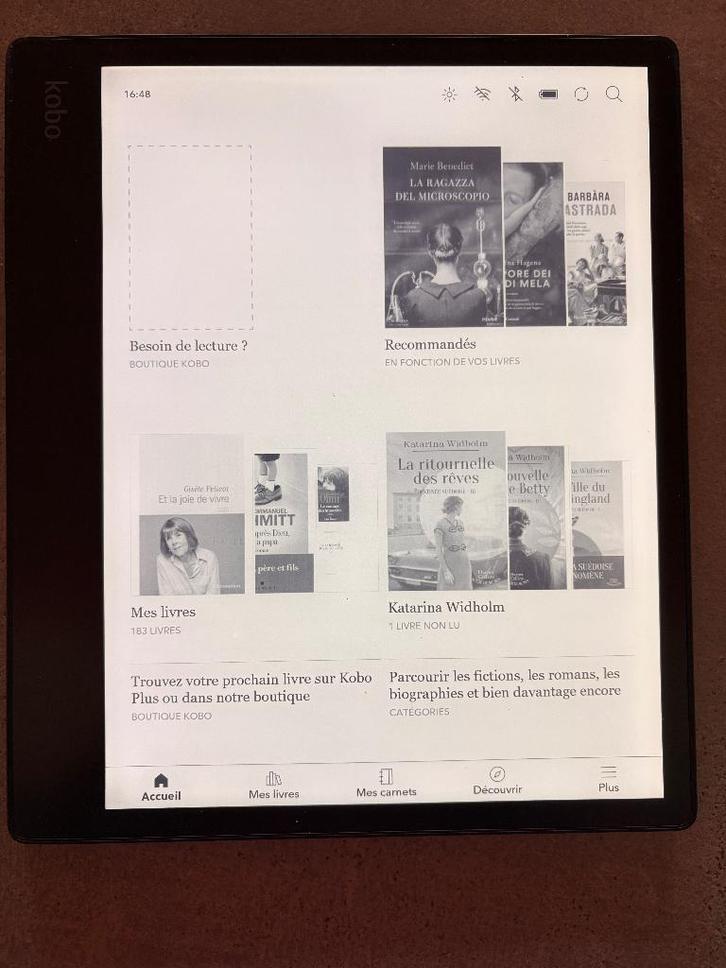 liseuse Kobo Elipsa 32Go, Informatique & Logiciels, E-readers, Utilisé, 10 pouces ou plus, 16 GB ou plus, Bluetooth, Écran tactile