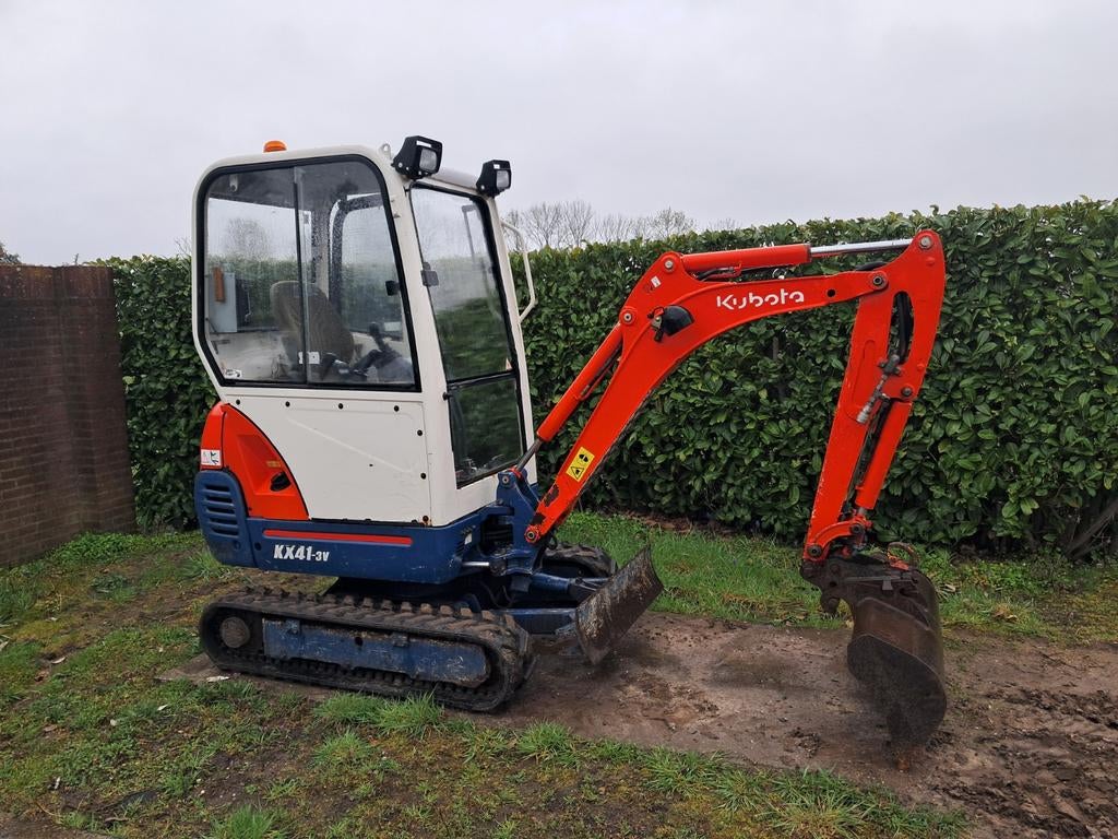 Minigraver Kubota KX41-3V / Minikraan / Graafmachine, Ophalen