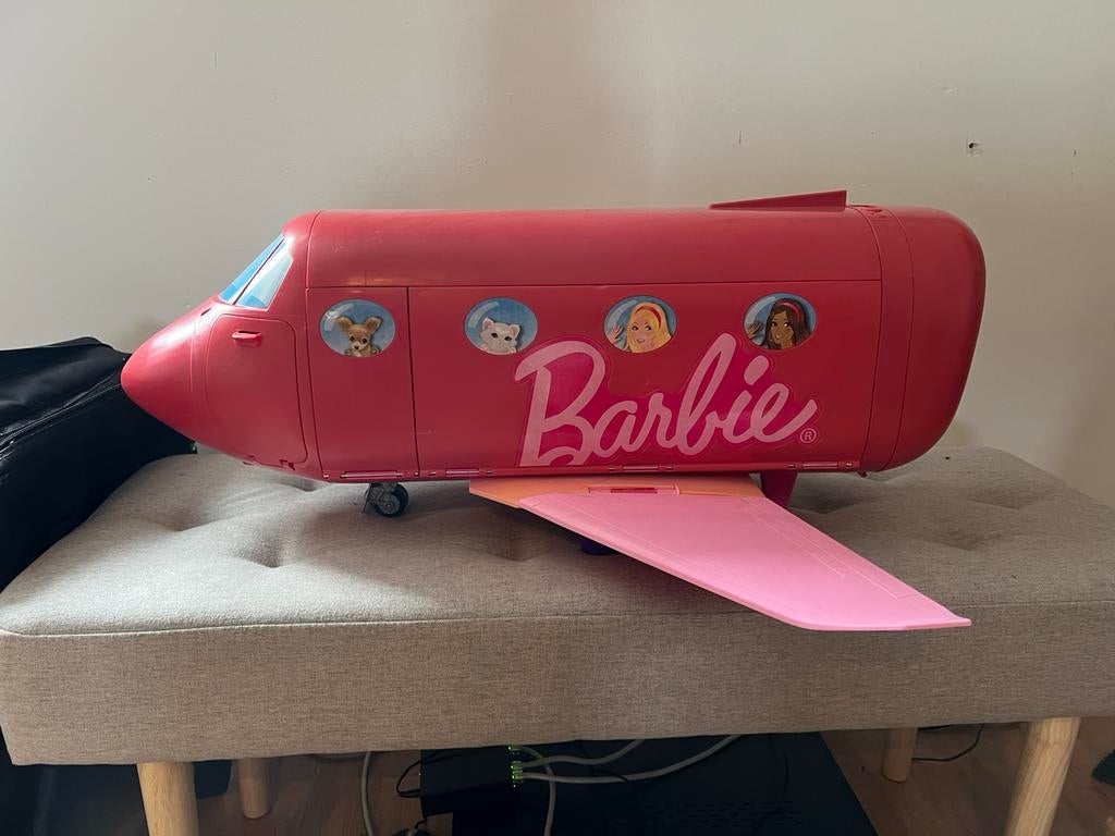 Groot barbie vliegtuig, Ophalen, Gebruikt, Barbie