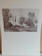 Gesigneerde Ets "Mol Achterbos 1910" - V. Buys (XXII/XXX ), Antiek en Kunst, Kunst | Etsen en Gravures, Ophalen