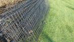 Zwarte draadpanelen, afsluiting met palen, Tuin en Terras, Ophalen, Gebruikt, Gaashekwerk