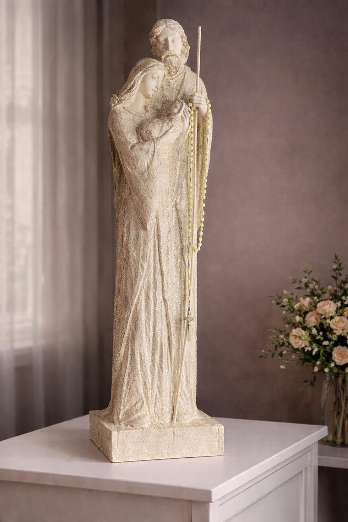 Grande statue de la Sainte Famille — 125 cm, Maison & Meubles, Accessoires pour la Maison | Colonnes & Piliers, Utilisé, Enlèvement
