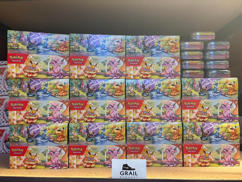 Pokemon Prismatic Evolutions mini tins, Ophalen of Verzenden, Zo goed als nieuw