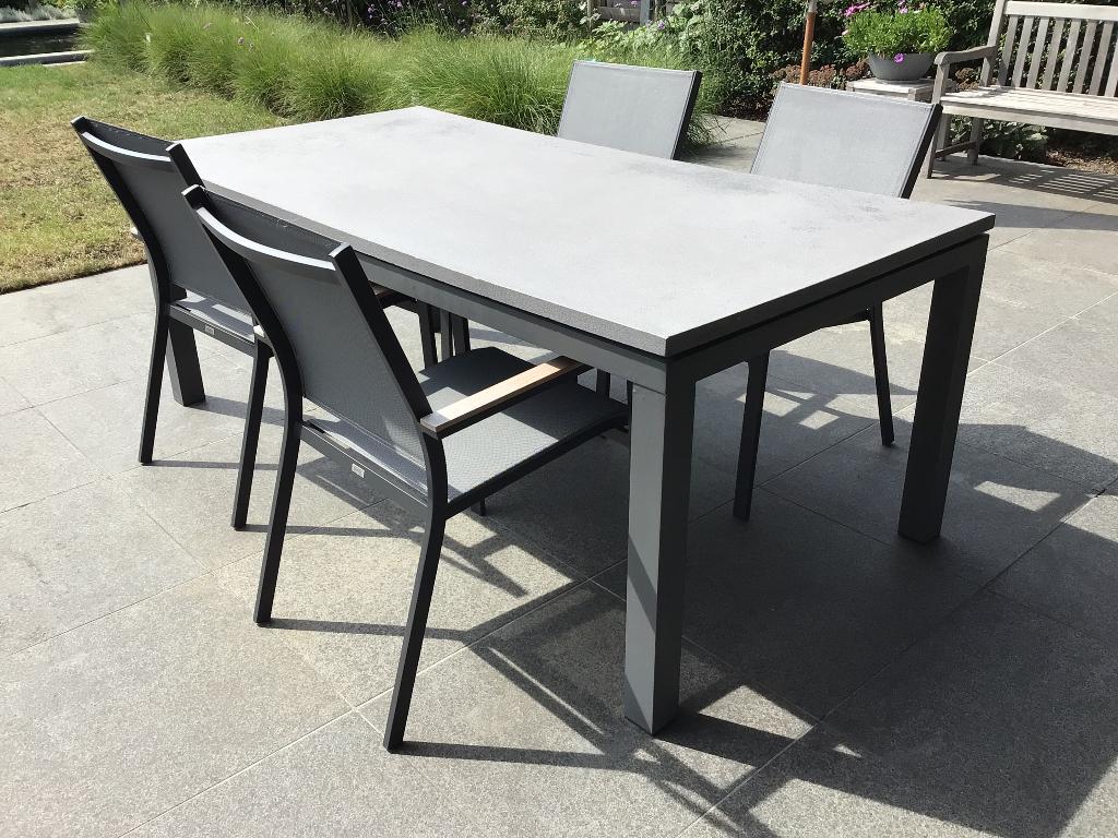 Tuintafel, Jardin & Terrasse, Tables de jardin, Enlèvement, Utilisé, Rectangulaire, Autres matériaux