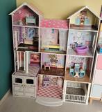 KidKraft houten poppenhuis met meubels, Kinderen en Baby's, Ophalen, Zo goed als nieuw, Poppenhuis