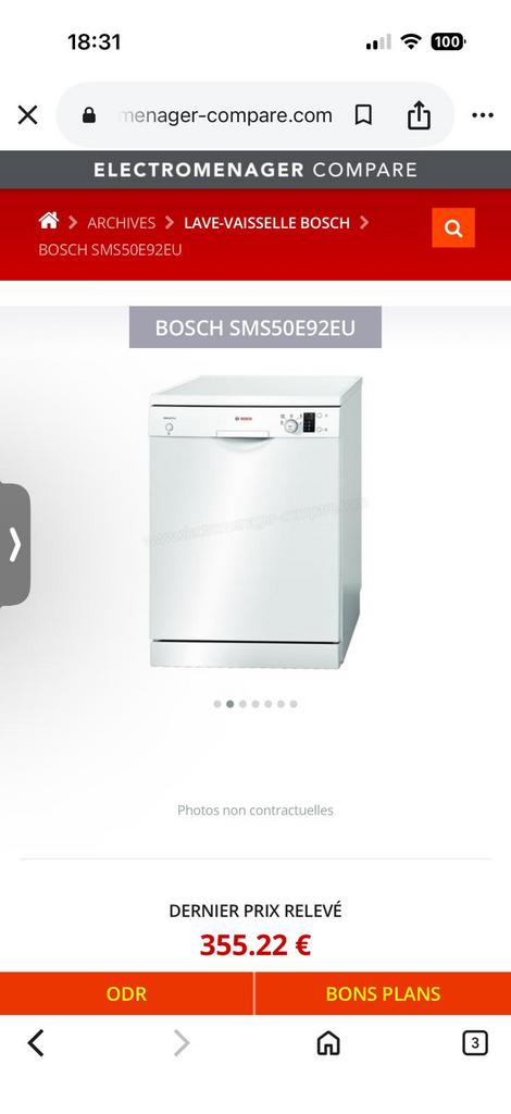 Lave-vaisselle, marque Bosch, Electroménager, Lave-vaisselle, Enlèvement ou Envoi, Comme neuf