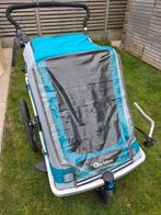 Qeridoo Speedkit2 fietskar (2 zitjes), Fietsen en Brommers, Ophalen, Opvouwbaar, Zo goed als nieuw, Kinderkar