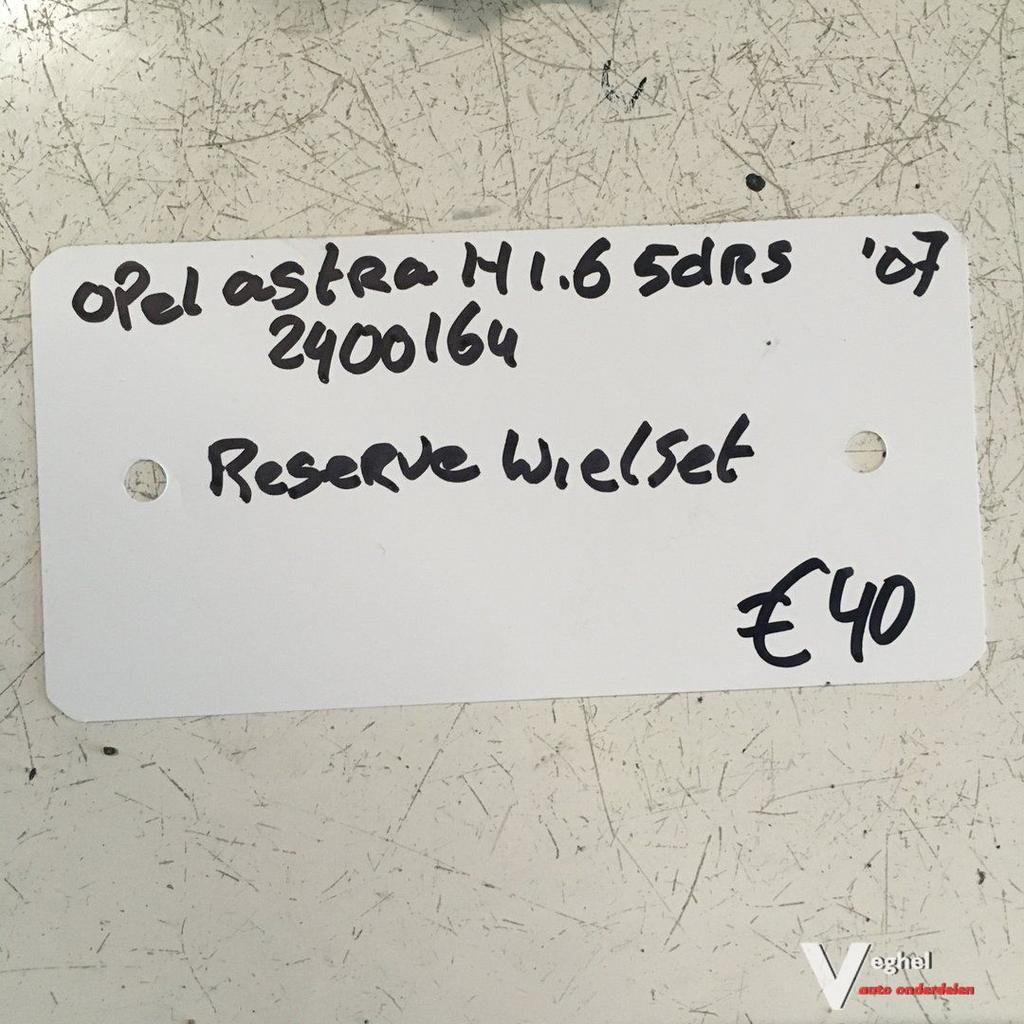 Opel Astra H 1.6 5drs 2007 Wagennr 240064 Reservewiel met kr, Gebruikt, -, -, Ophalen of Verzenden