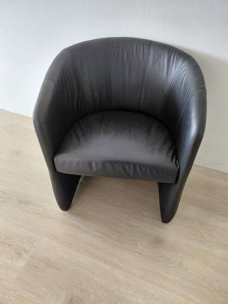 Zwarte stoel/zetel, Ophalen, Gebruikt, Eenpersoons