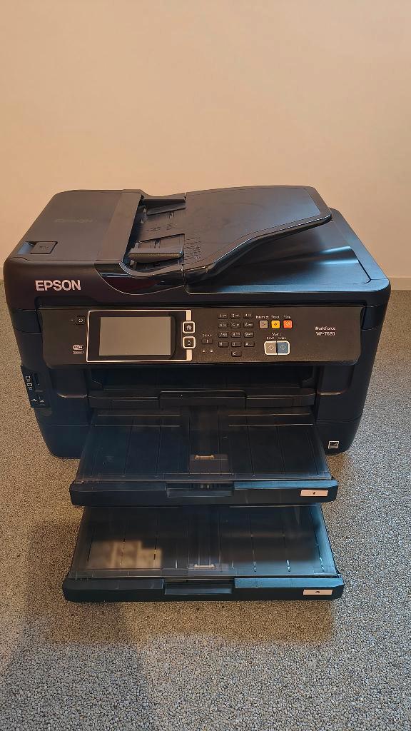 All-in-One inkjetprinter A3/A4 (Epson WorkForce WF-7620), Computers en Software, Printers, Gebruikt, All-in-one, Inkjetprinter