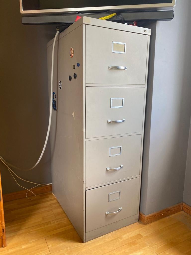 Metalen archiefkast - dossierkast, Huis en Inrichting, Kasten | Roldeurkasten en Archiefkasten, Ophalen