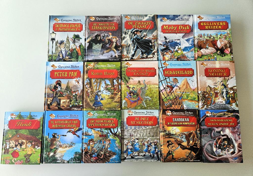 16 Geronimo Stilton Klassiekers boeken en Fantasia 13, Boeken, Ophalen of Verzenden
