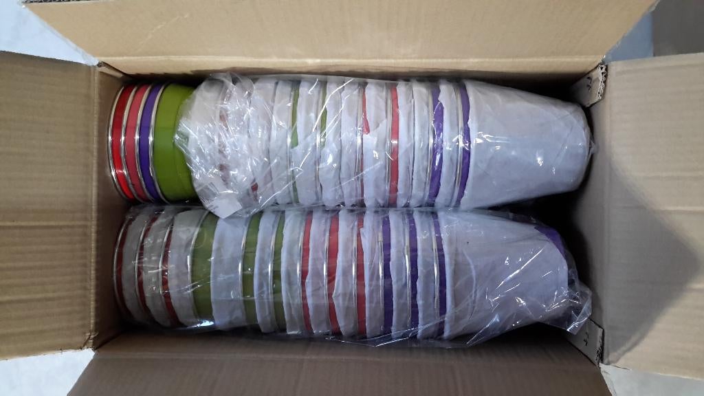 Lot / partij bloempotten COLORS ( NIEUW ), Ophalen of Verzenden, Nieuw, Metaal, Balkon