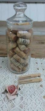 Glazen pot met kurken, Maison & Meubles, Accessoires pour la Maison | Autre, -, Utilisé, -, -