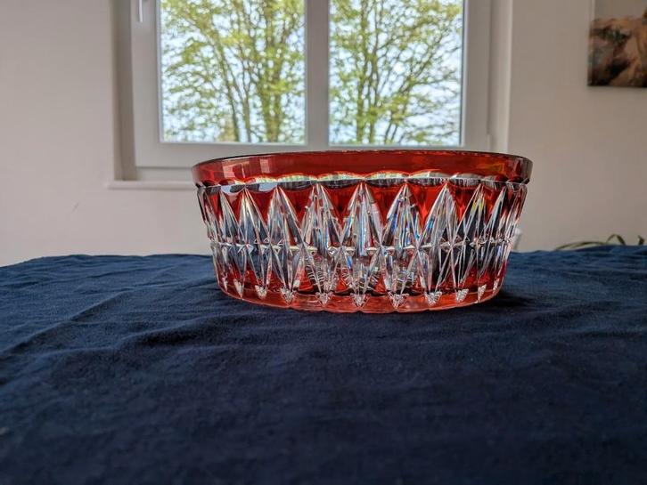 Saladier en cristal de la Manufacture de Leningrad (LZHS), Antiquités & Art, Antiquités | Verre & Cristal, Enlèvement ou Envoi