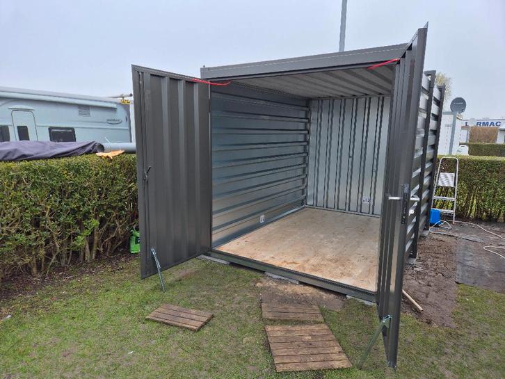 Demontabele opslagcontainer  - Levering aan huis, Tuin en Terras, Tuinhuizen, Nieuw, Tuinhuis, Metaal, 500 cm of meer, 200 tot 400 cm