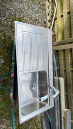 Evier inox, Maison & Meubles, Enlèvement, Utilisé, Gris