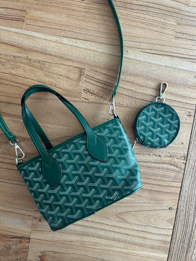 Groen tasje Goyard, Handtassen en Accessoires, Tassen | Damestassen, Ophalen of Verzenden, Zo goed als nieuw, Groen, Handtas