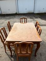 Table de salle à manger 6 chaises avec rallonge, Maison & Meubles, Enlèvement