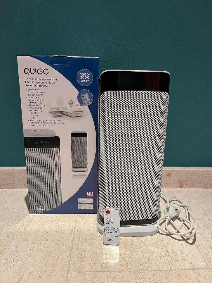 QUIGG Keramische Verwarming 2000W als nieuw, Doe-het-zelf en Bouw, Verwarming en Radiatoren, Zo goed als nieuw, 800 watt of meer