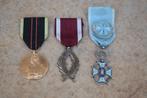 Collectie 3 Militaria medailles Tweede Wereldoorlog WWII, Ophalen of Verzenden