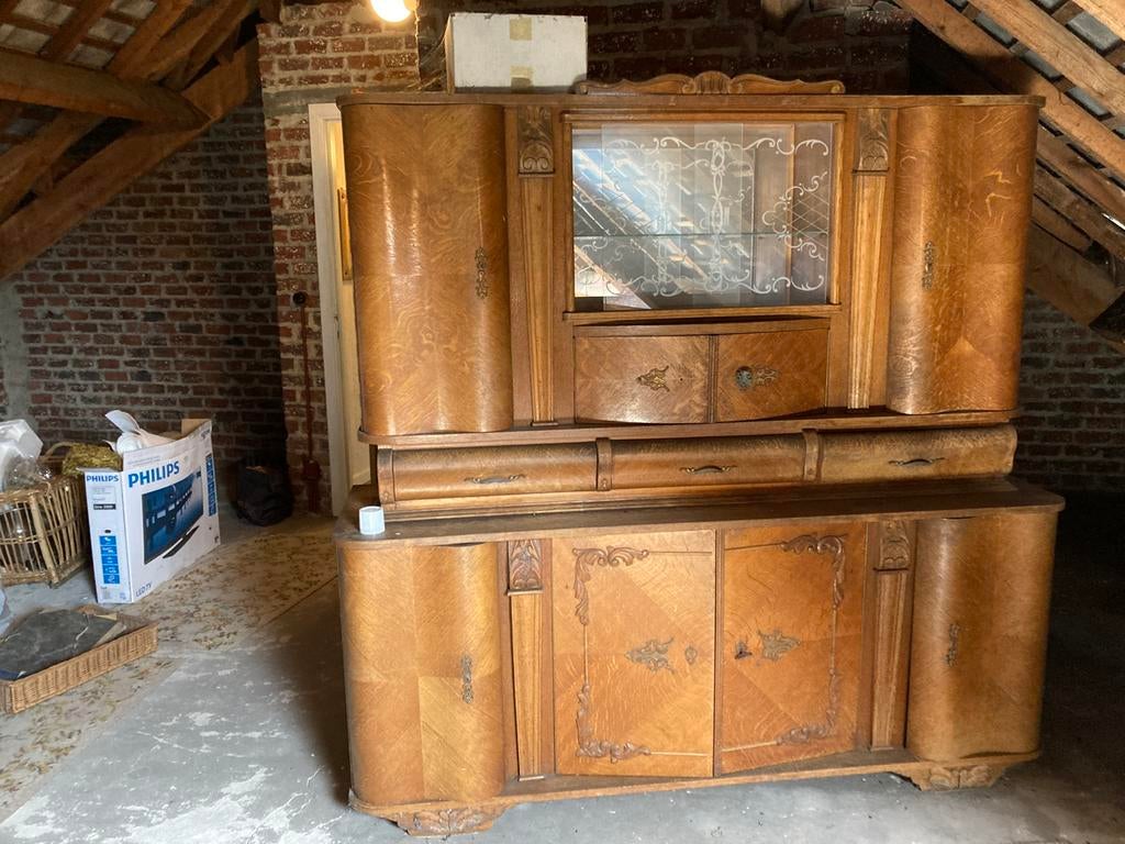 Antieke salonkast, Ophalen, Gebruikt, Barok, 150 tot 200 cm